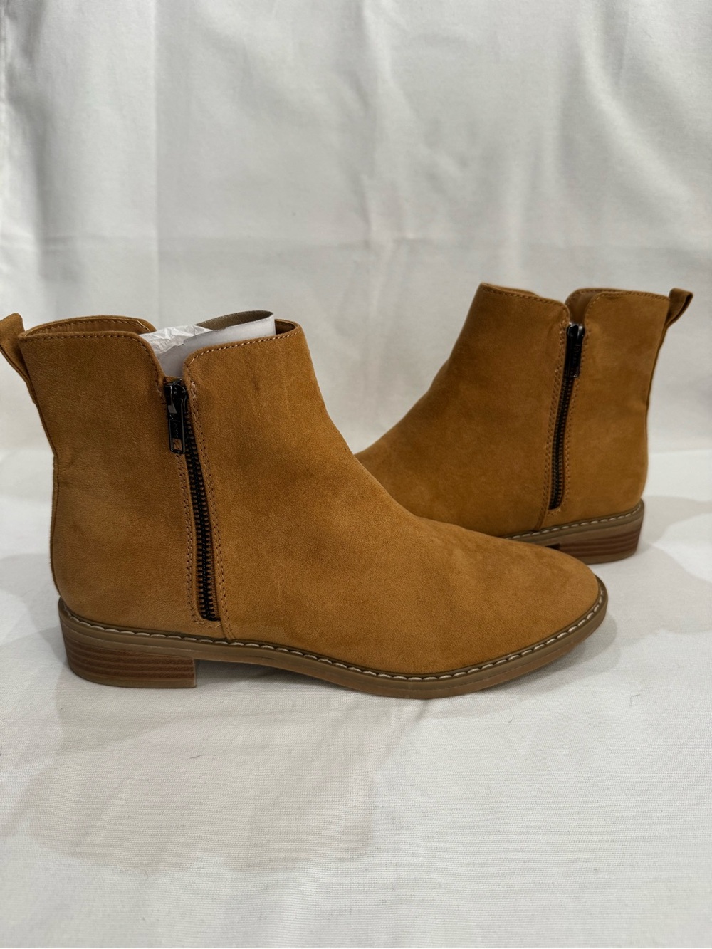 Universal Thread Taupe Ankle Boots Size 10 Memory Foam